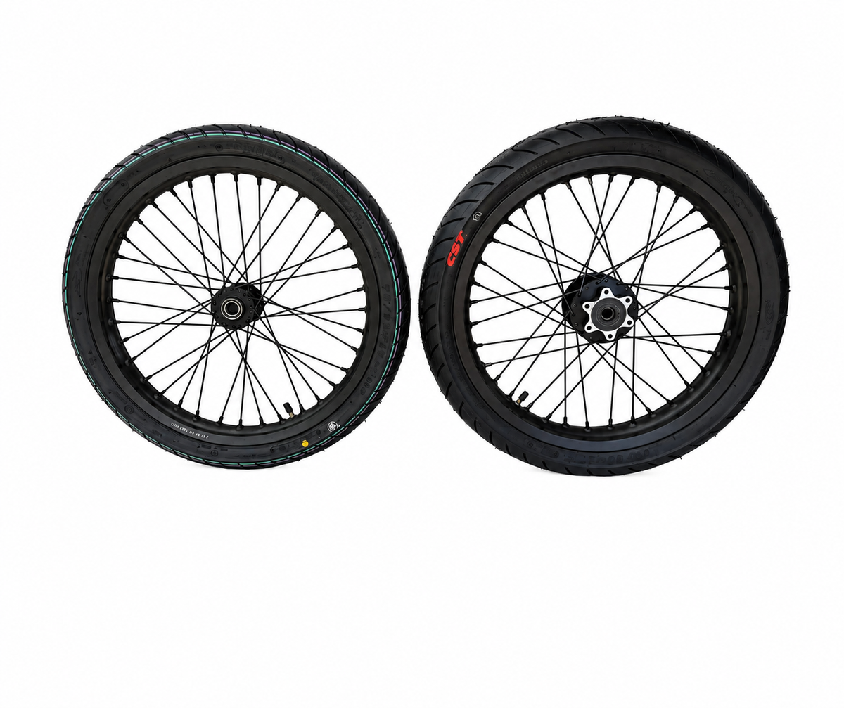 Black CST Talaria XXX/MX3/MX4 Supermoto Wheelset