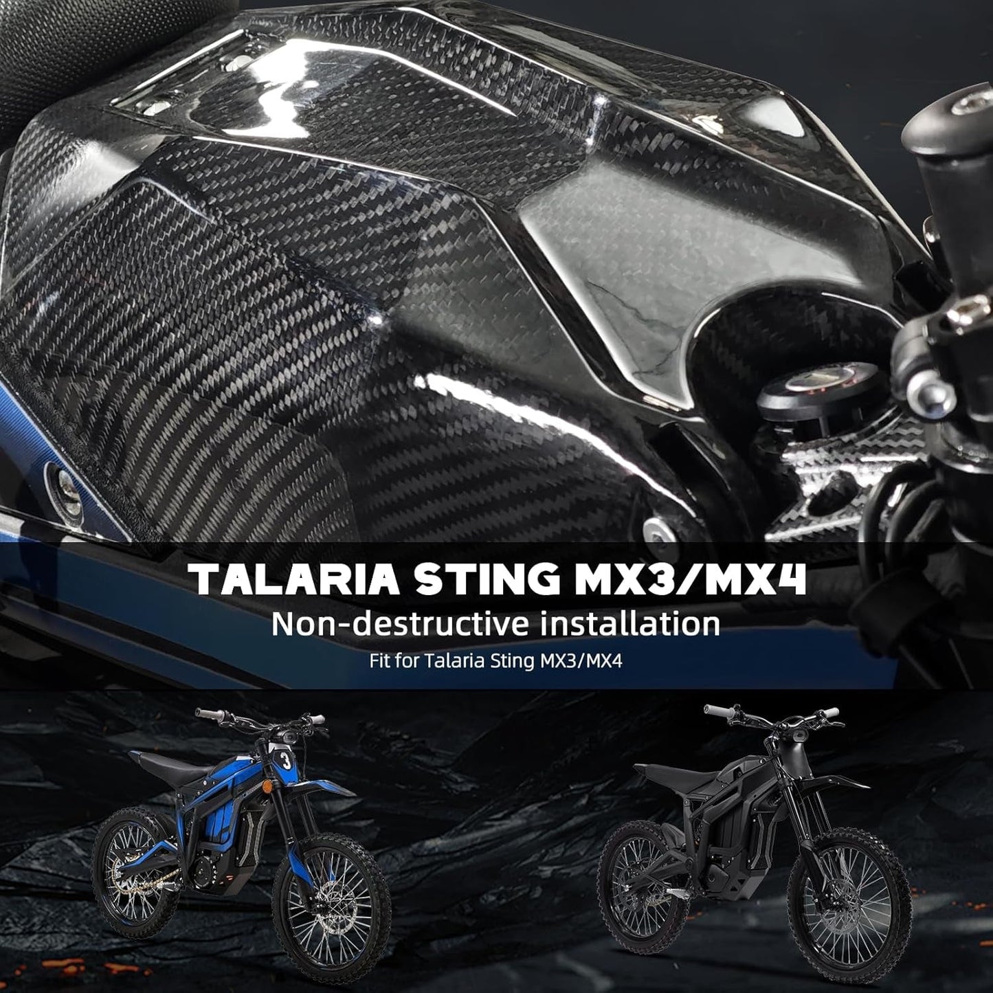 Carbon Fiber Talaria Battery Lid
