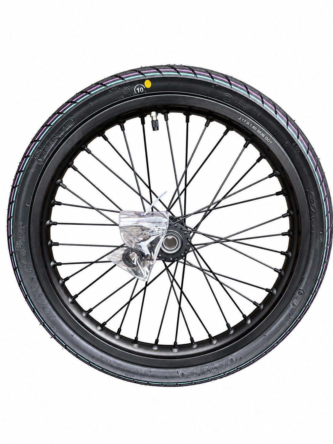 Surrron lbx/ eride/ 79bike/ ventus 17in Supermoto wheel sets (chrome/black)