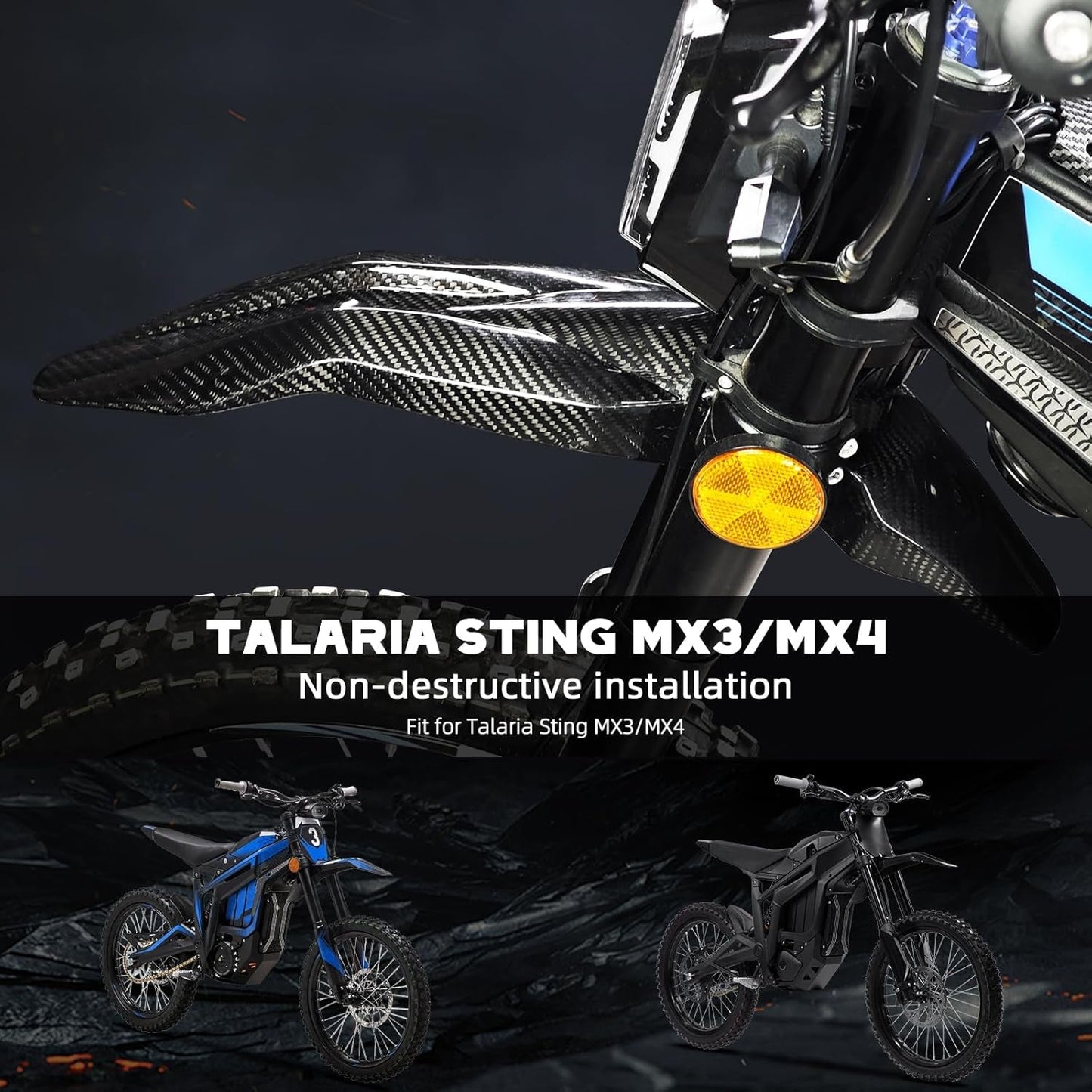 Carbon Fiber Talaria Front Fender