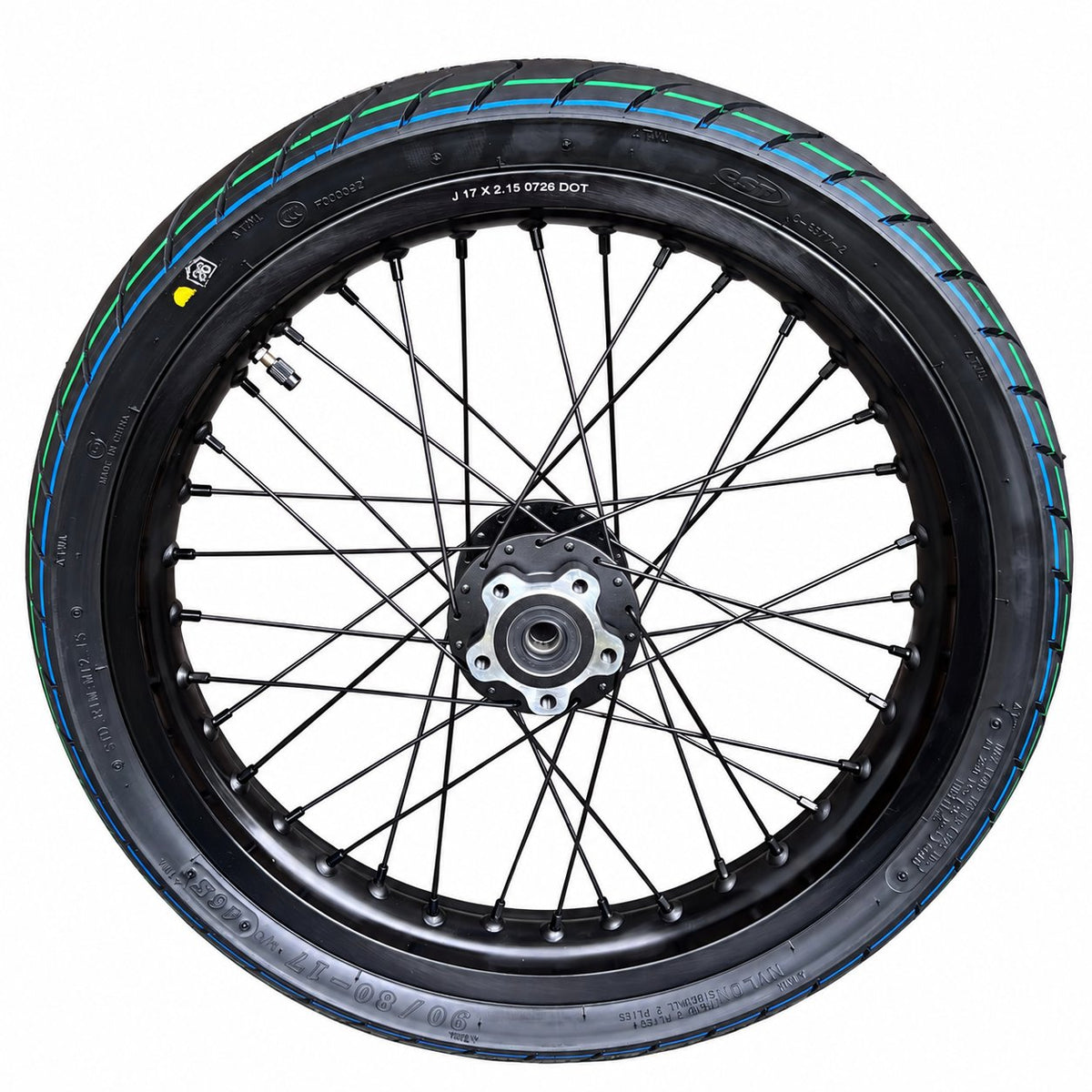 Surrron lbx/ eride/ 79bike/ ventus 17in Supermoto wheel sets (chrome/black)