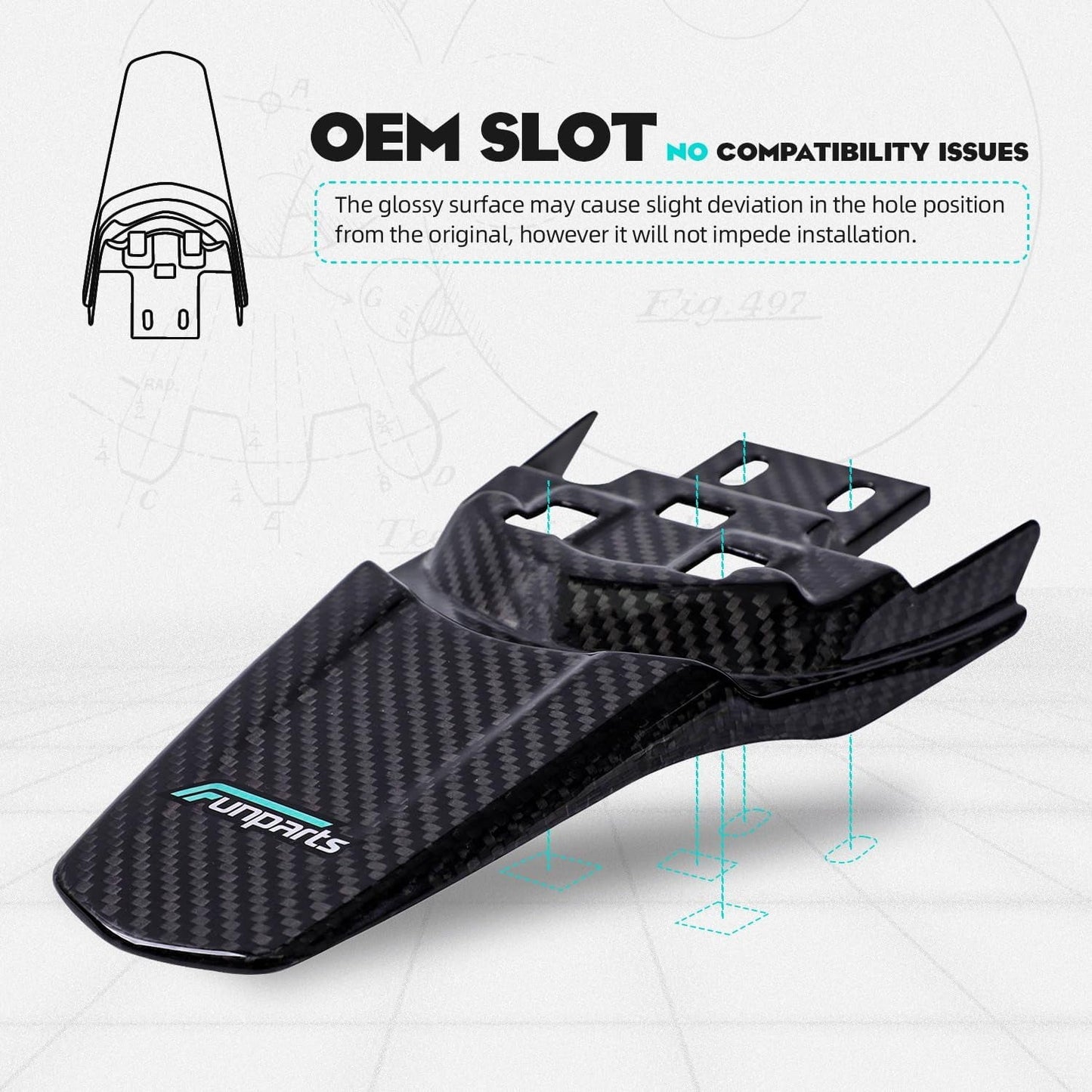 Surron Light Bee Carbon Fiber Rear Fender