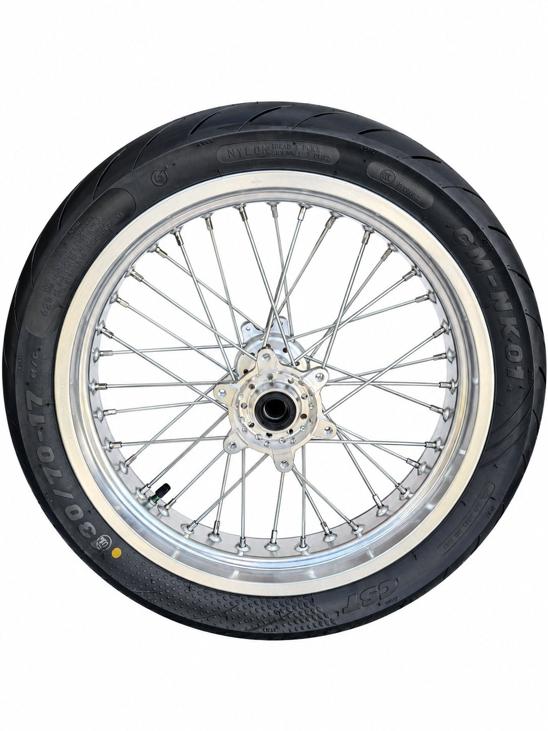Ultra bee 17in Supermoto wheel sets (chrome/black)
