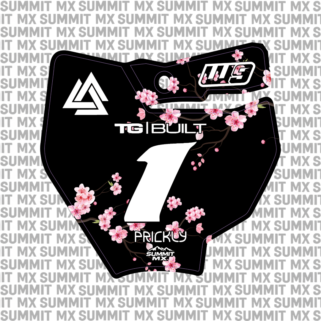 Cherry Blossom Number Plate Decal