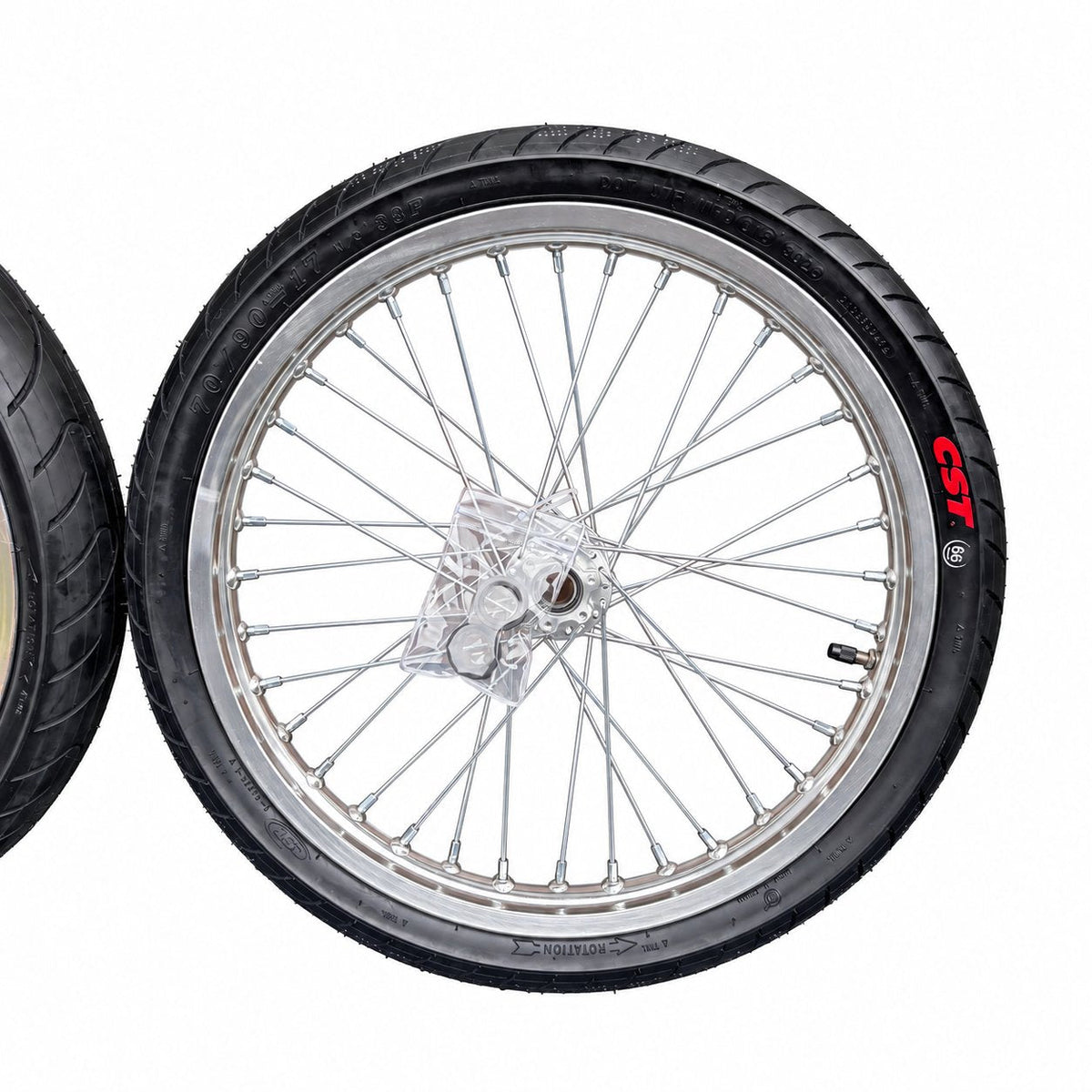 Surrron lbx/ eride/ 79bike/ ventus 17in Supermoto wheel sets (chrome/black)