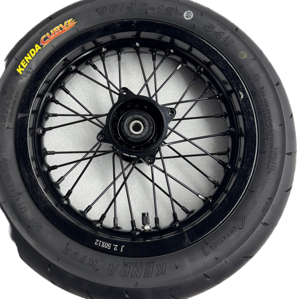 Razor MX or SX 12 Inch Supermoto Wheel Kit with CNC Aluminum Hub