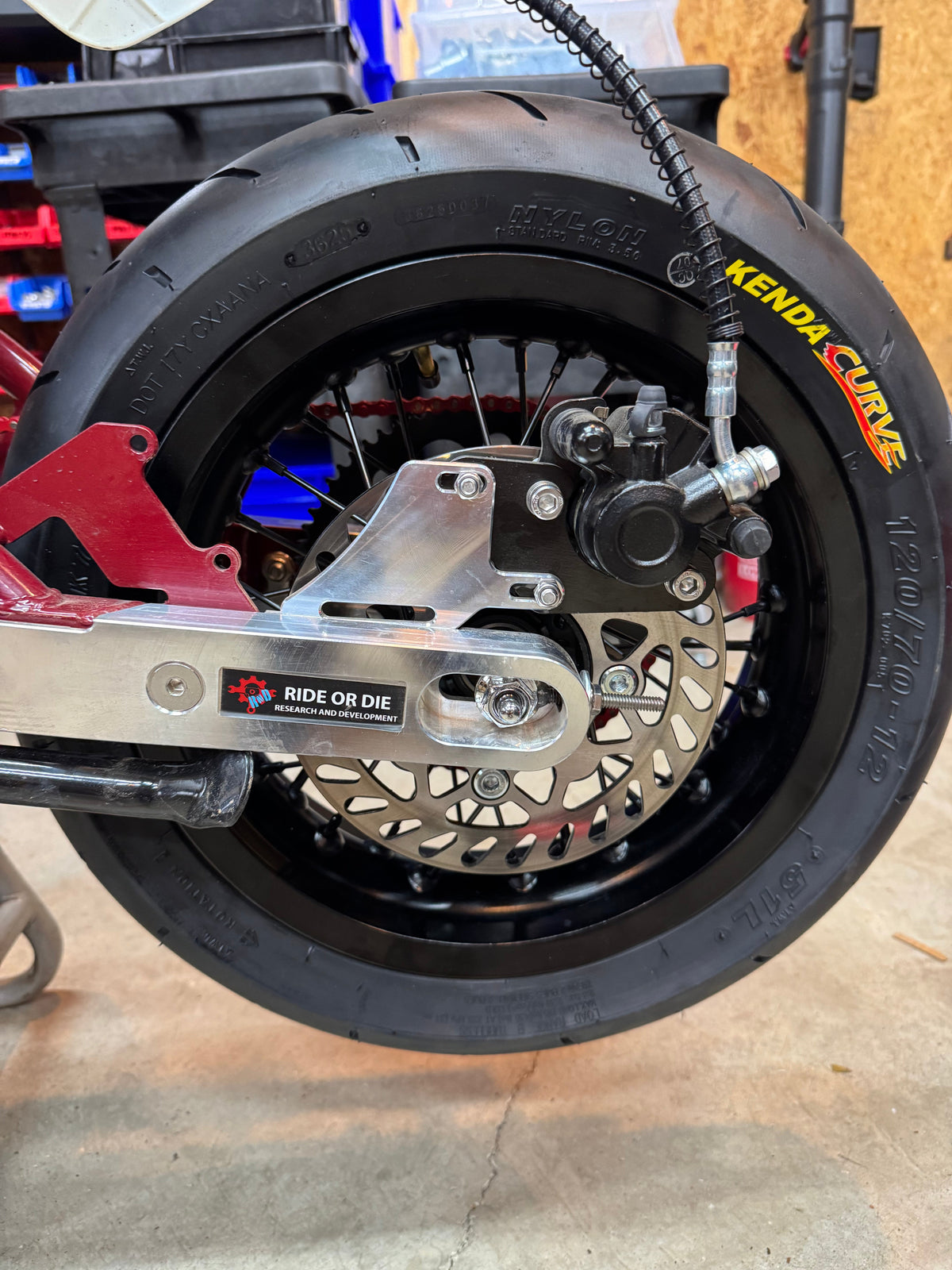 Razor MX or SX 12 Inch Supermoto Wheel Kit