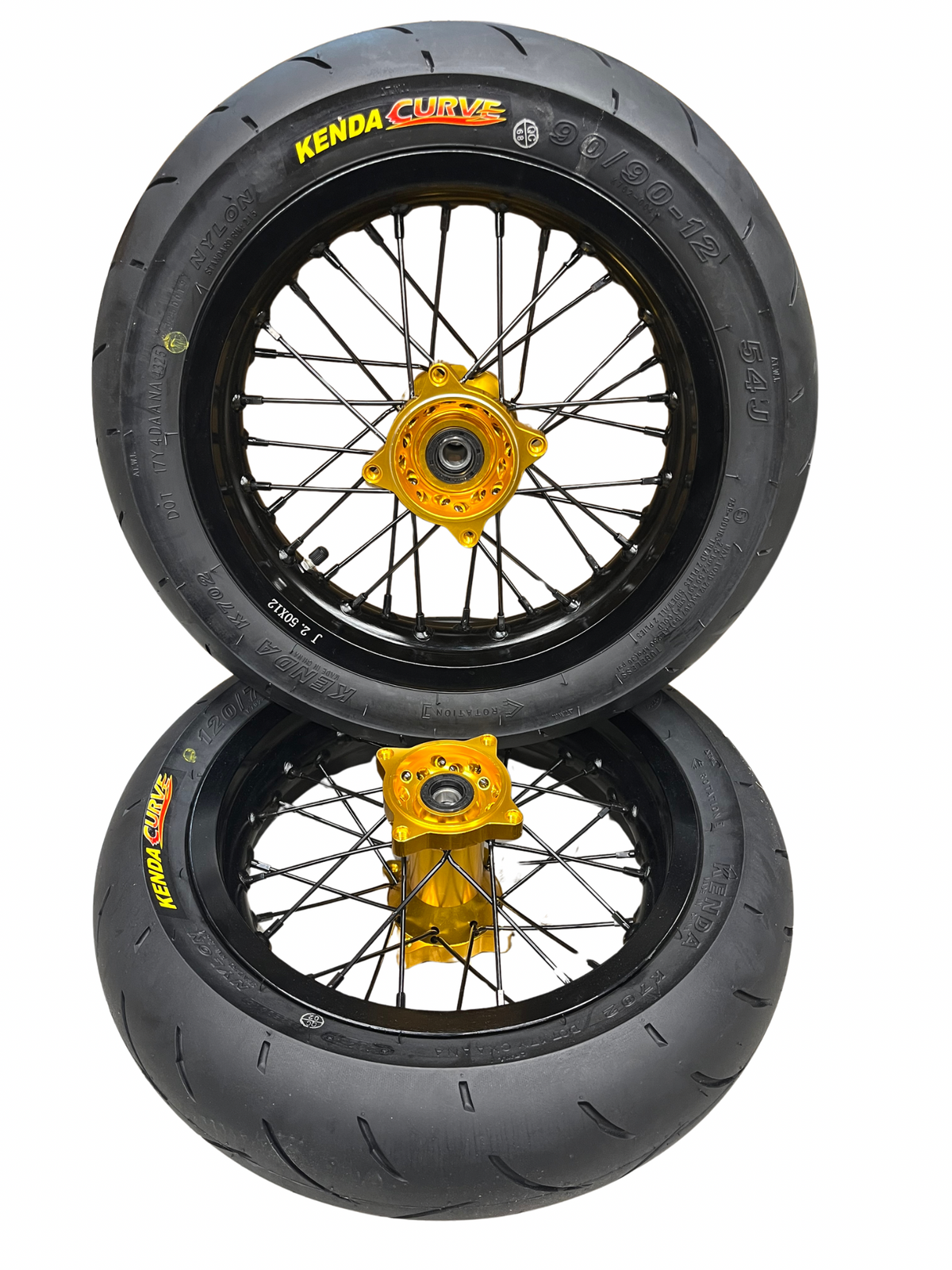 Razor MX or SX 12 Inch Supermoto Wheel Kit with CNC Aluminum Hub