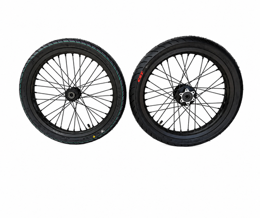 Black CST Talaria XXX/MX3/MX4 Supermoto Wheelset