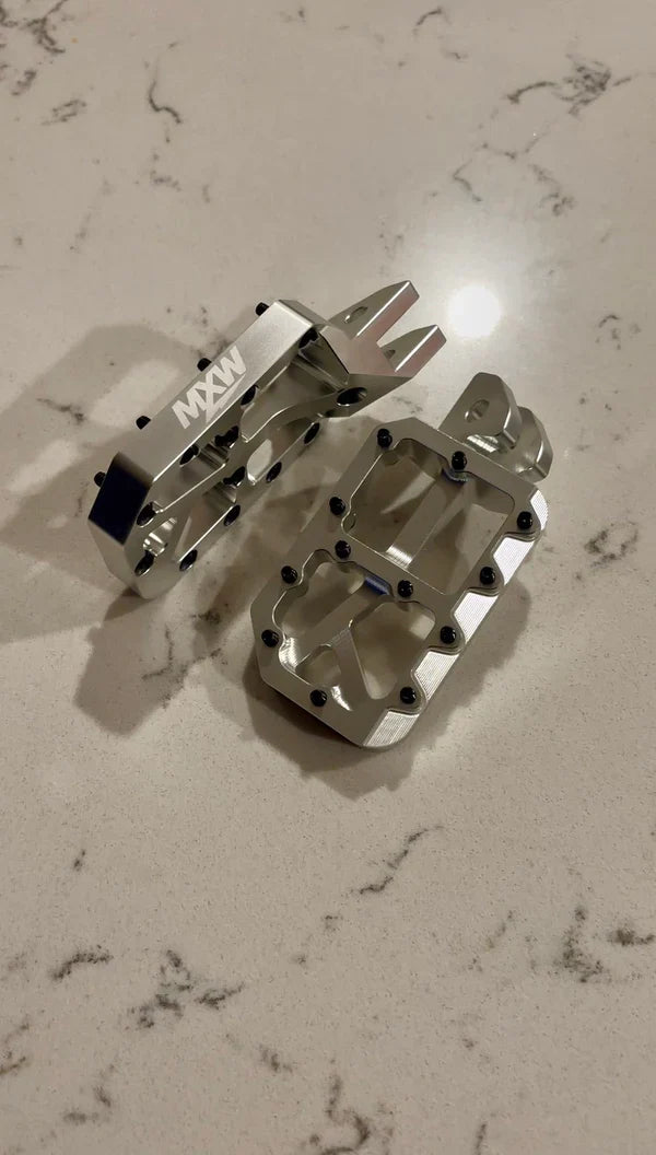 Silver Moto Pegs