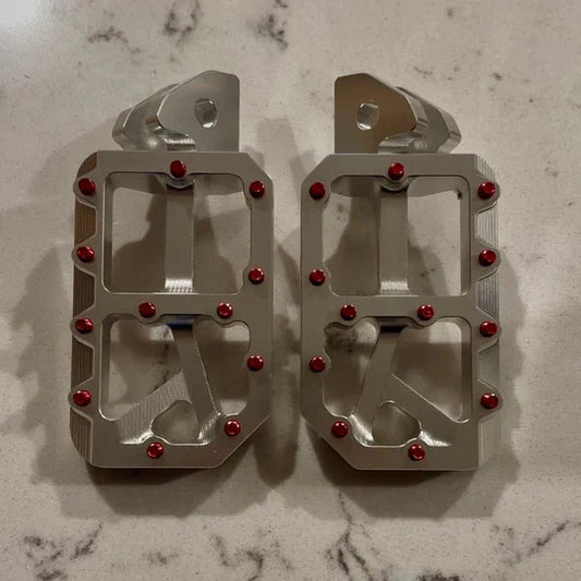 Silver Moto Pegs