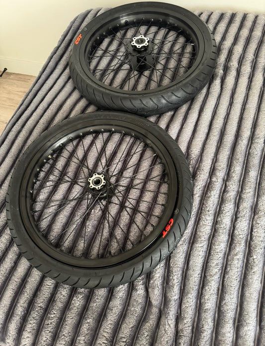 Black CST supermotos for LBX/Eride