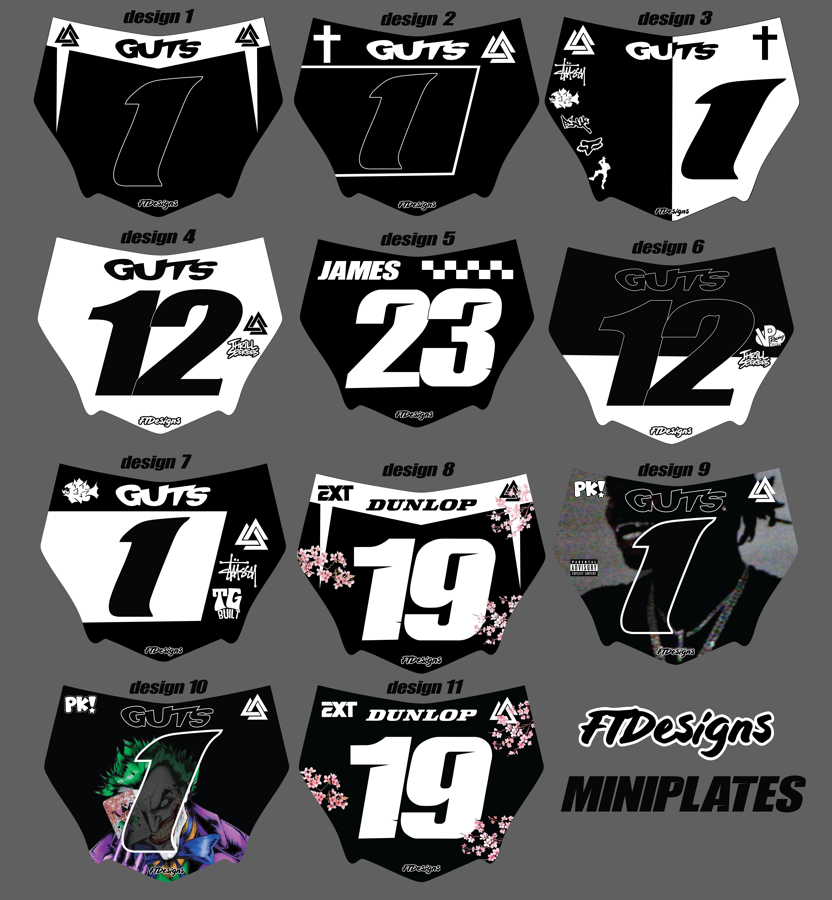 MXPARTS Motocutz Miniplates
