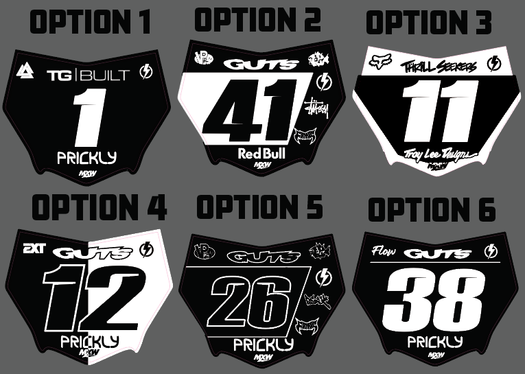 MXPS MotoCutz Plate Decal