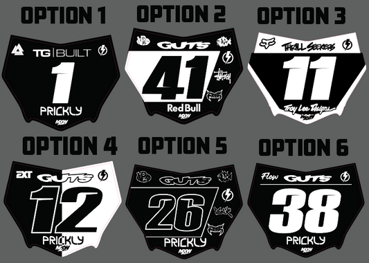 MXPS MotoCutz Plate Decal