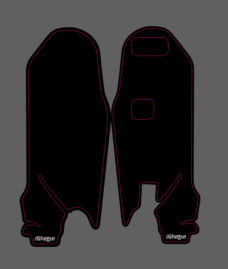 Ultra Bee Fork Gaurd Decals