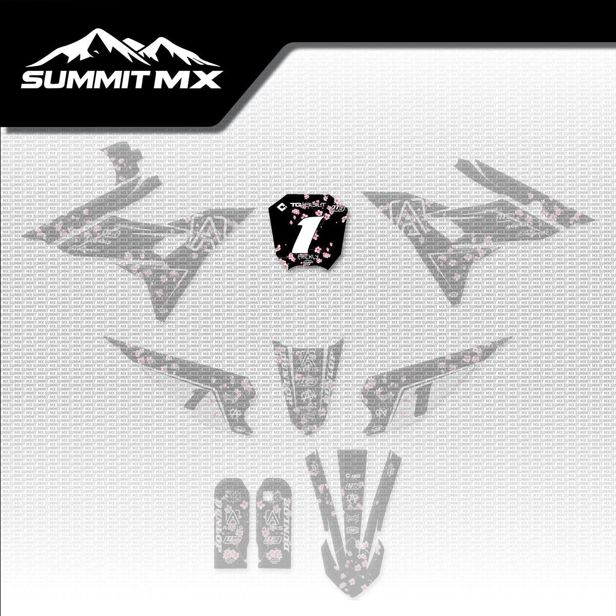 Cherry Blossom Decal for Altis Sigma Number Plate