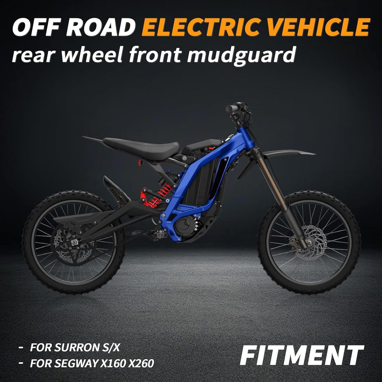 Forged Carbon Surron LBX Rear Mud Guard