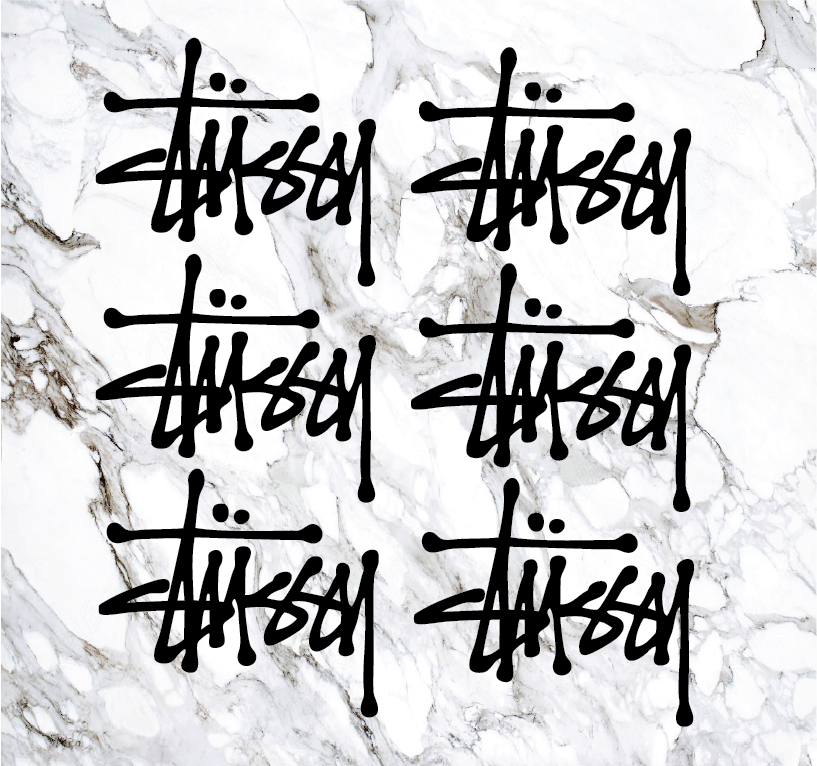 6 Pack Stussy Stickers
